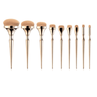 9pc Rose Gold Ultra Plush Makeup Brush Set