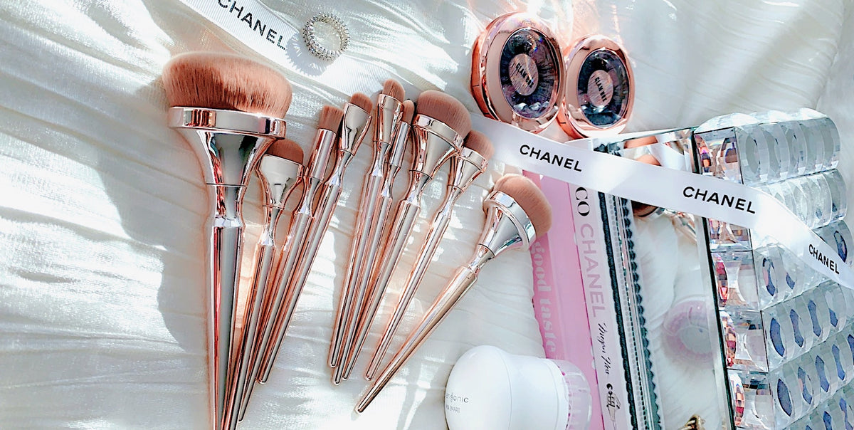 9pc Rose Gold Ultra Plush Makeup Brush Set – Barbie Lee